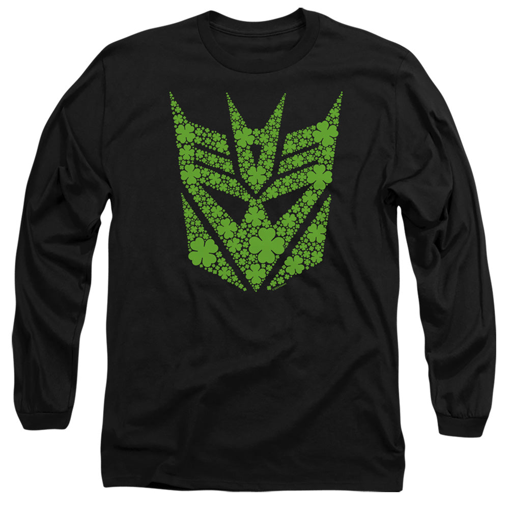 Transformers ST. Patrick's Day Decepticon Shamrock Long Sleeve T-Shirt