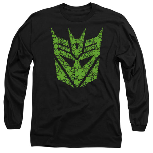 Transformers ST. Patrick's Day Decepticon Shamrock Long Sleeve T-Shirt