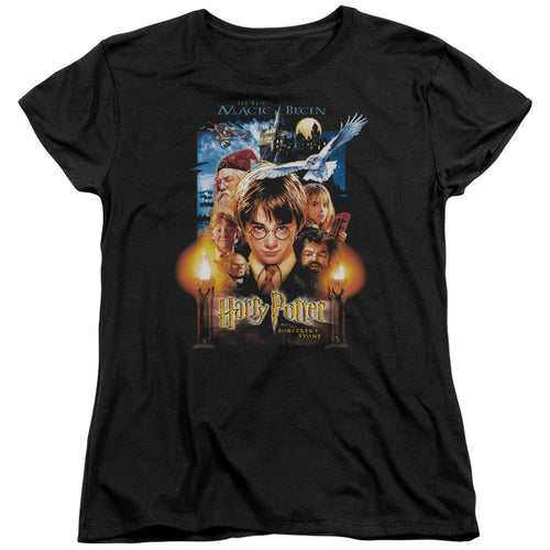 Harry Potter Movie Poster Womens T-Shirt