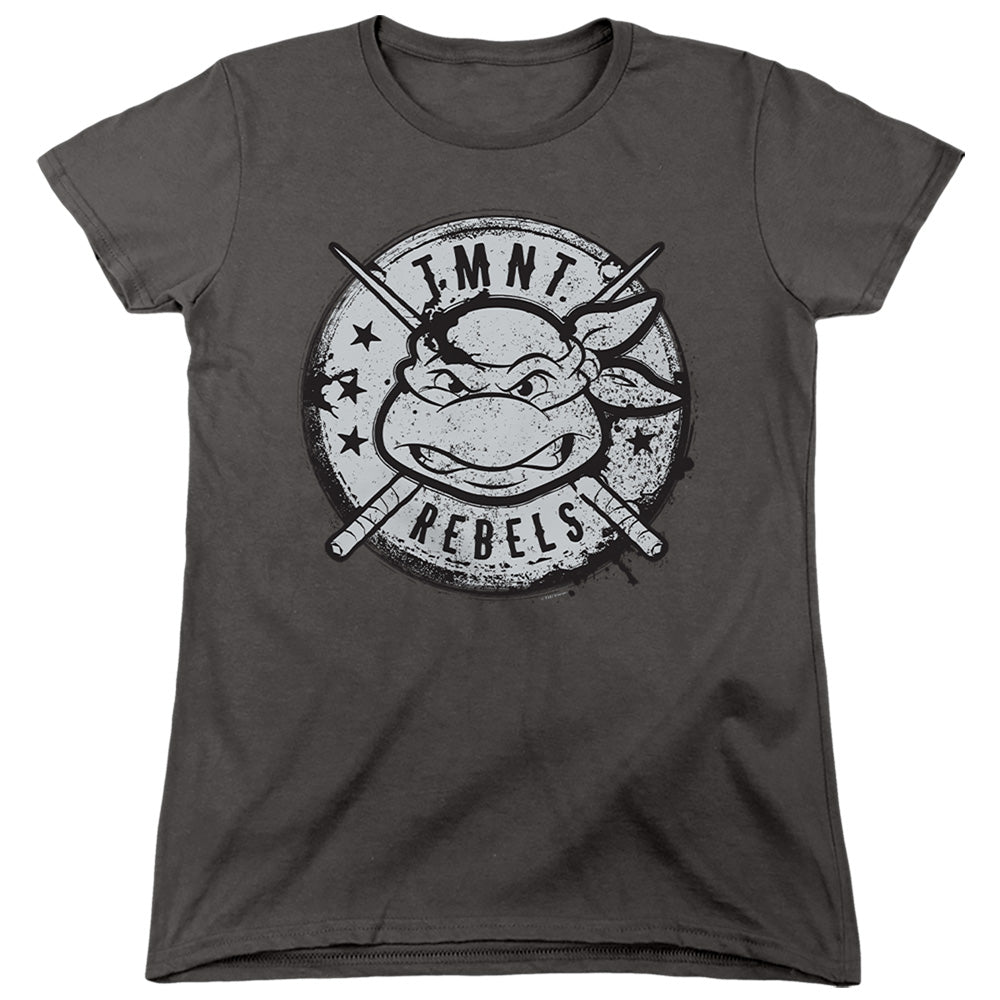 Teenage Mutant Ninja Turtles Rebels Distressed Logo Womens T-Shirt