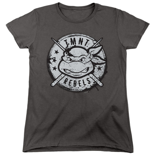 Teenage Mutant Ninja Turtles Rebels Distressed Logo Womens T-Shirt