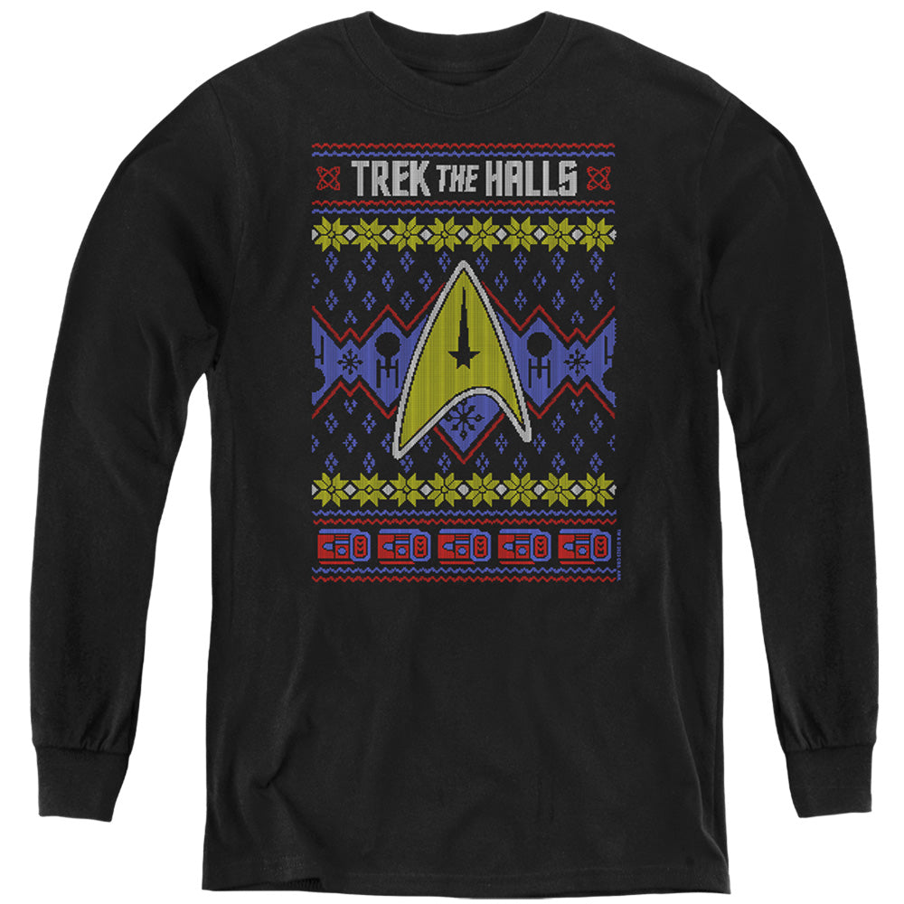 Star Trek Trek the Halls Youth Long Sleeve T-Shirt