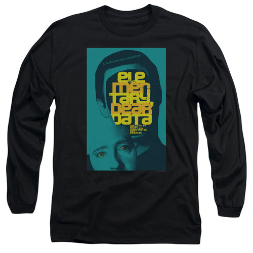 Star Trek Elementary Dear Data Black Long Sleeve T-Shirt