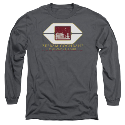 Star Trek Zefram Cochrane Memorial Library Long Sleeve T-Shirt