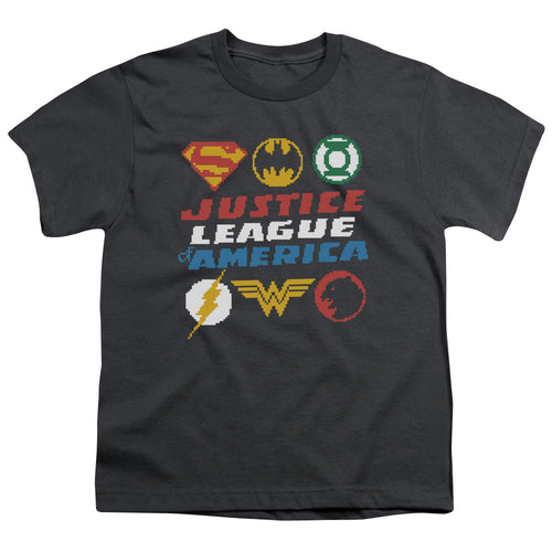 Justice League Pixel Logos Youth/Toddler T-Shirt
