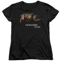 Harry Potter Burning Hogwarts Womens T-Shirt