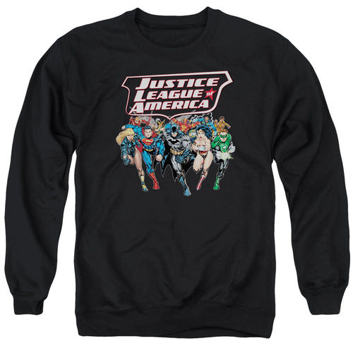 Justice League Charging Justice Crewneck Sweatshirt