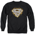Superman Steel Fire Shield Crewneck Sweatshirt