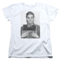 Elvis Presley Army Mug Shot Womens T-Shirt
