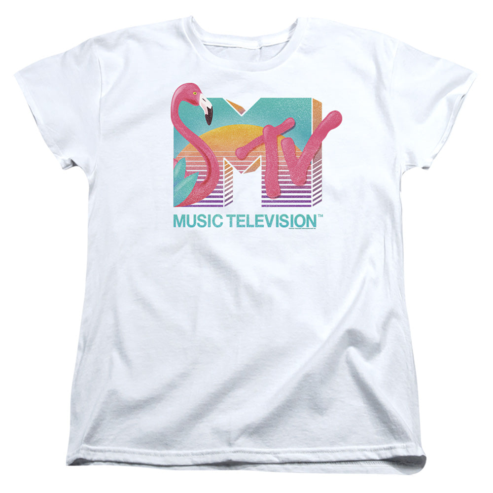 MTV Flamingo Logo Womens T-Shirt