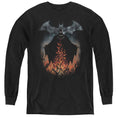 Batman Smoke & Fire Youth Long Sleeve T-Shirt