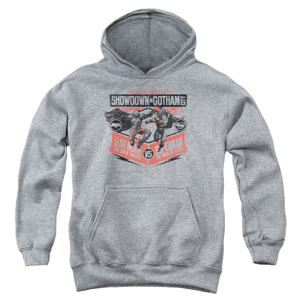 Batman v Superman Showdown In Gotham Youth Hoodie