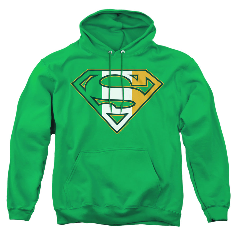 Superman Irish Shield Kelly Green Pullover Hoodie