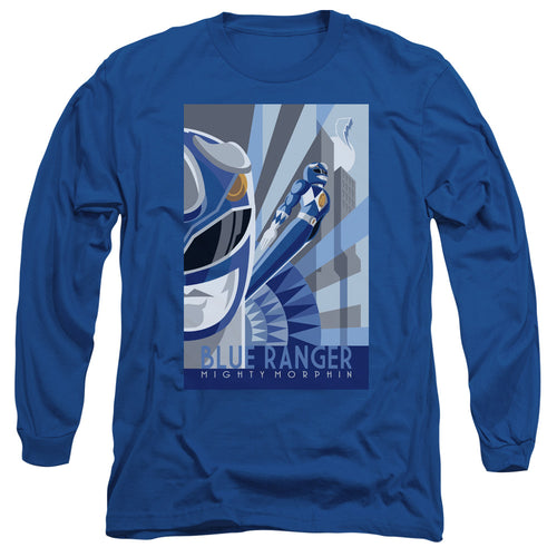 Mighty Morphin Power Rangers Blue Ranger Deco Long Sleeve T-Shirt