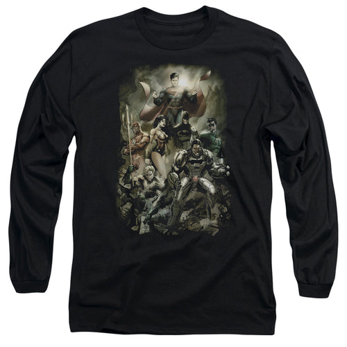 Justice League Aftermath Long Sleeve T-Shirt