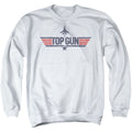 Top Gun Logo White Crewneck Sweatshirt