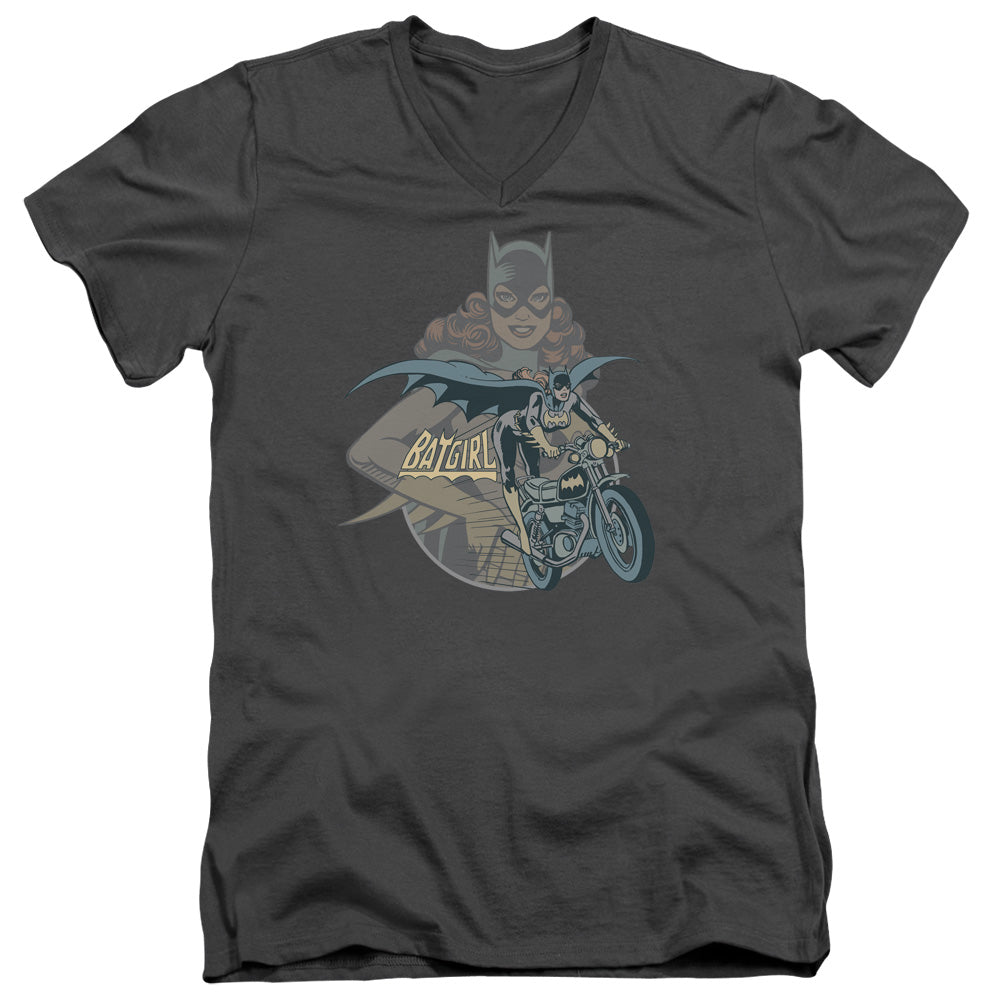 DC Comics Batgirl Biker V-Neck T-Shirt