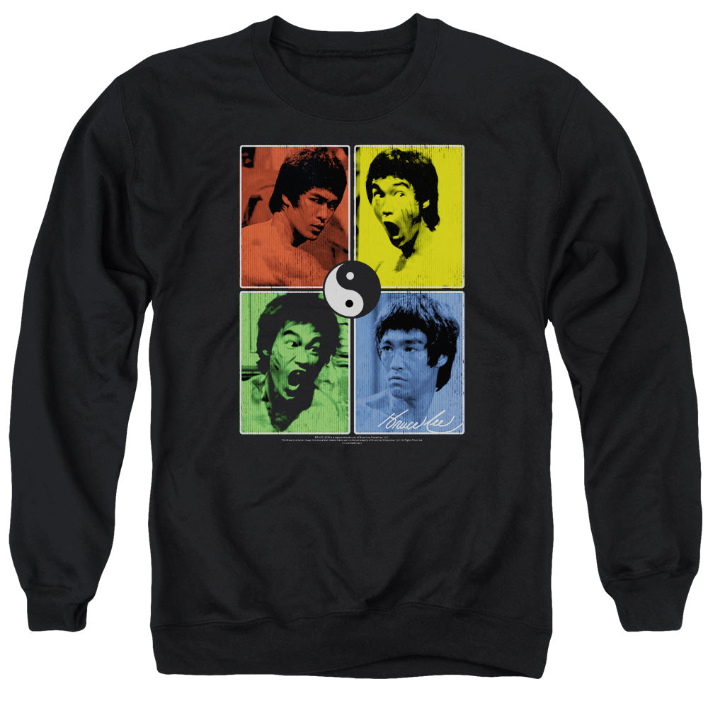 Bruce Lee Enter Color Block Crewneck Sweatshirt