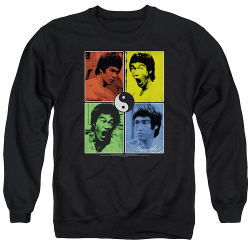 Bruce Lee Enter Color Block Crewneck Sweatshirt
