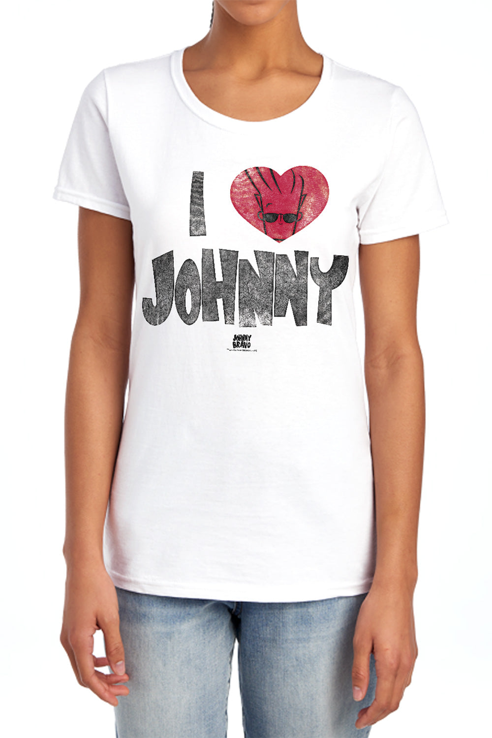 Johnny Bravo I Heart Johnny Womens T-Shirt