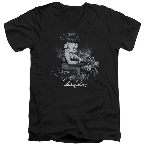 Betty Boop Storm Rider V-Neck T-Shirt