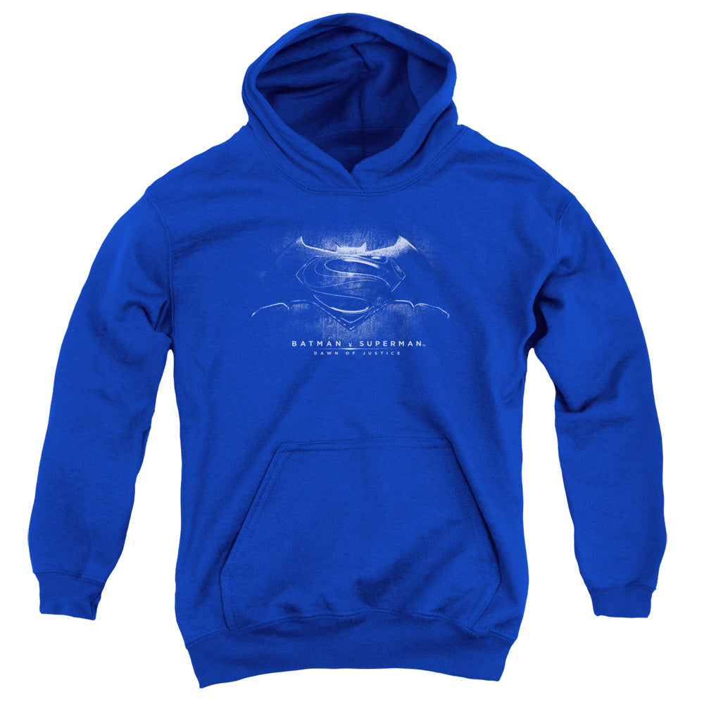Batman v Superman Bw Logo Youth Hoodie