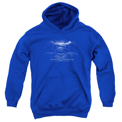 Batman v Superman Bw Logo Youth Hoodie