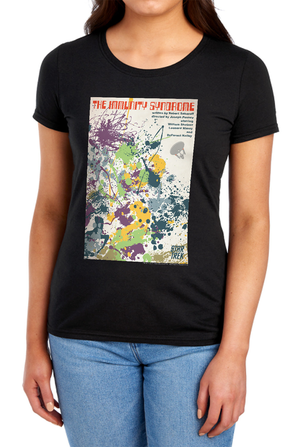 Star Trek Juan Ortiz The Immunity Syndrome Black Womens T-Shirt