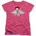 Betty Boop Boop Surf Womens T-Shirt