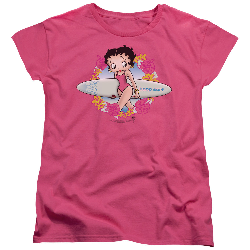 Betty Boop Boop Surf Womens T-Shirt