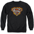 Superman Iron Fire Shield Crewneck Sweatshirt