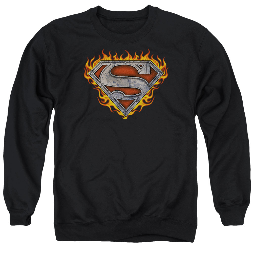 Superman Iron Fire Shield Crewneck Sweatshirt