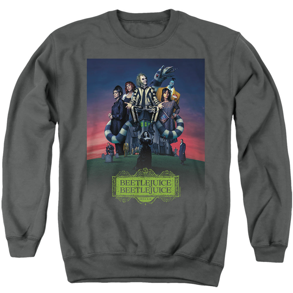 Beetlejuice Beetlejuice Beetlejuice Gangs All Here Crewneck Sweatshirt