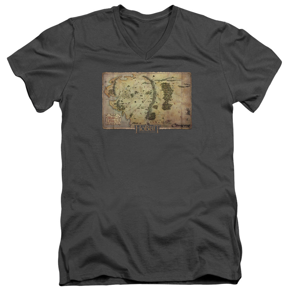 The Hobbit Middle Earth Map V-Neck T-Shirt