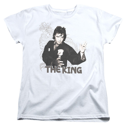 Elvis Presley Fighting King Womens T-Shirt