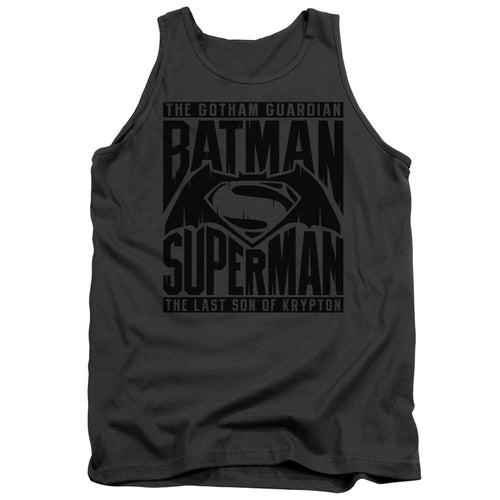 Batman v Superman Title Fight Tank Top
