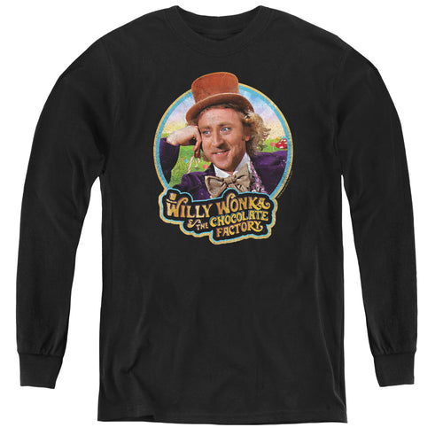 Willy Wonka & the Chocolate Factory It's Scrumdidilyumptious Youth Long Sleeve T-Shirt