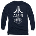Atari Joystick Logo Navy Long Sleeve T-Shirt