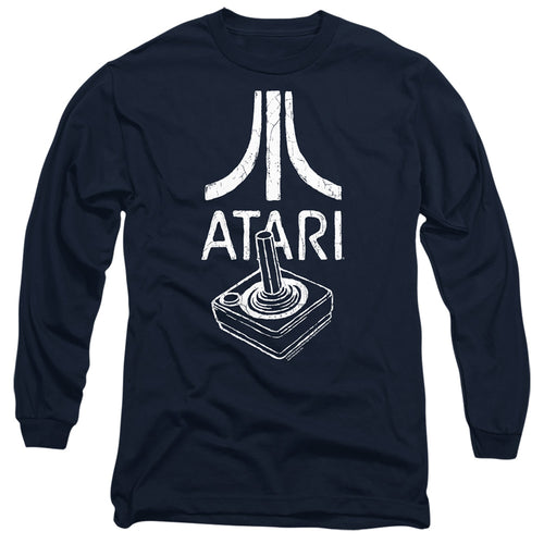 Atari Joystick Logo Navy Long Sleeve T-Shirt