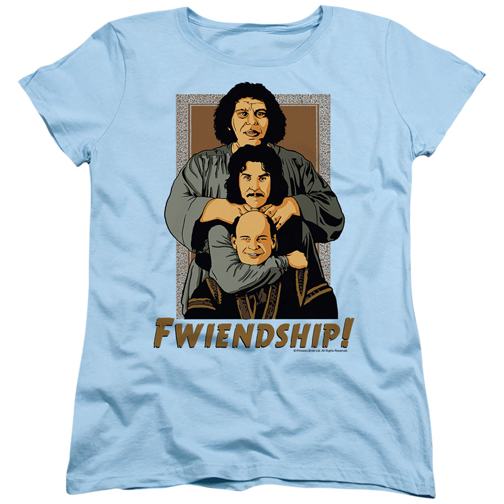 The Princess Bride Fwiendship Light Blue Womens T-Shirt