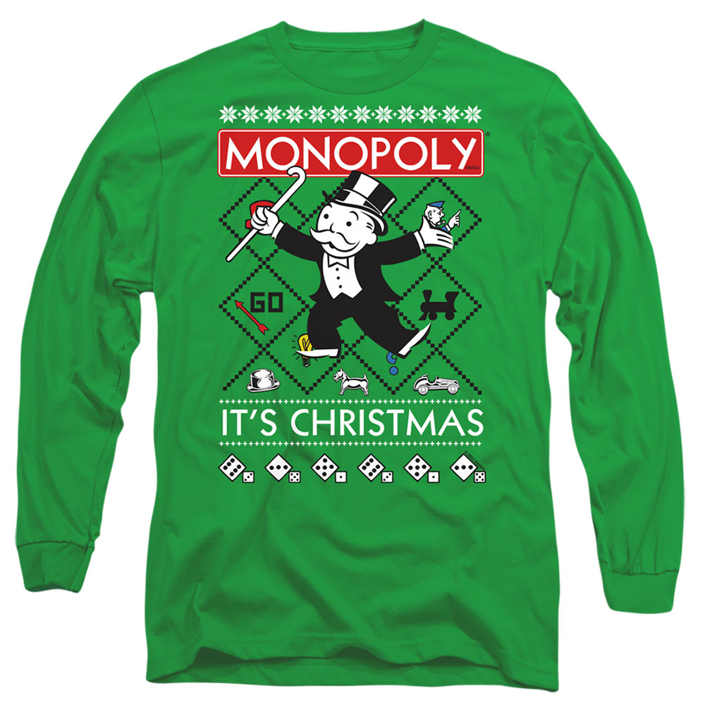 Monopoly It's Christmas Ugly Christmas Long Sleeve T-Shirt