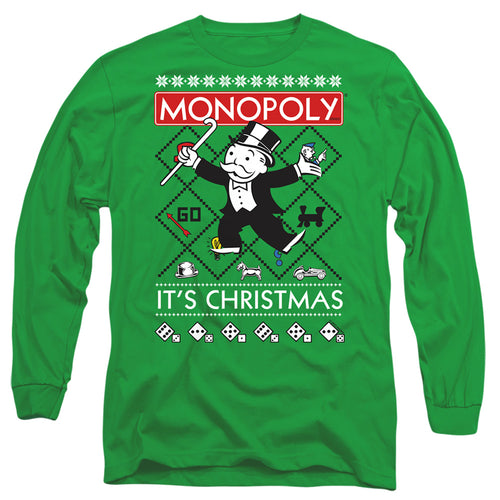 Monopoly It's Christmas Ugly Christmas Long Sleeve T-Shirt