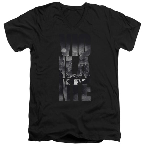 Batman v Superman Rainy Viglante V-Neck T-Shirt