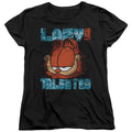 Garfield Lazy But Talented Distressed Womens T-Shirt