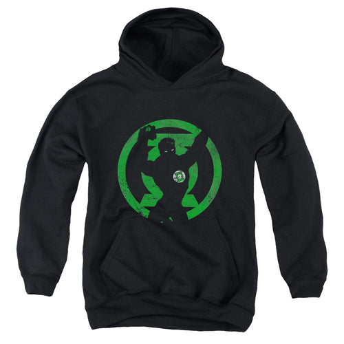 Green Lantern Gl Symbol Knockout Youth Hoodie