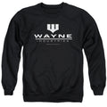 The Batman Wayne Logo on Black Crewneck Sweatshirt