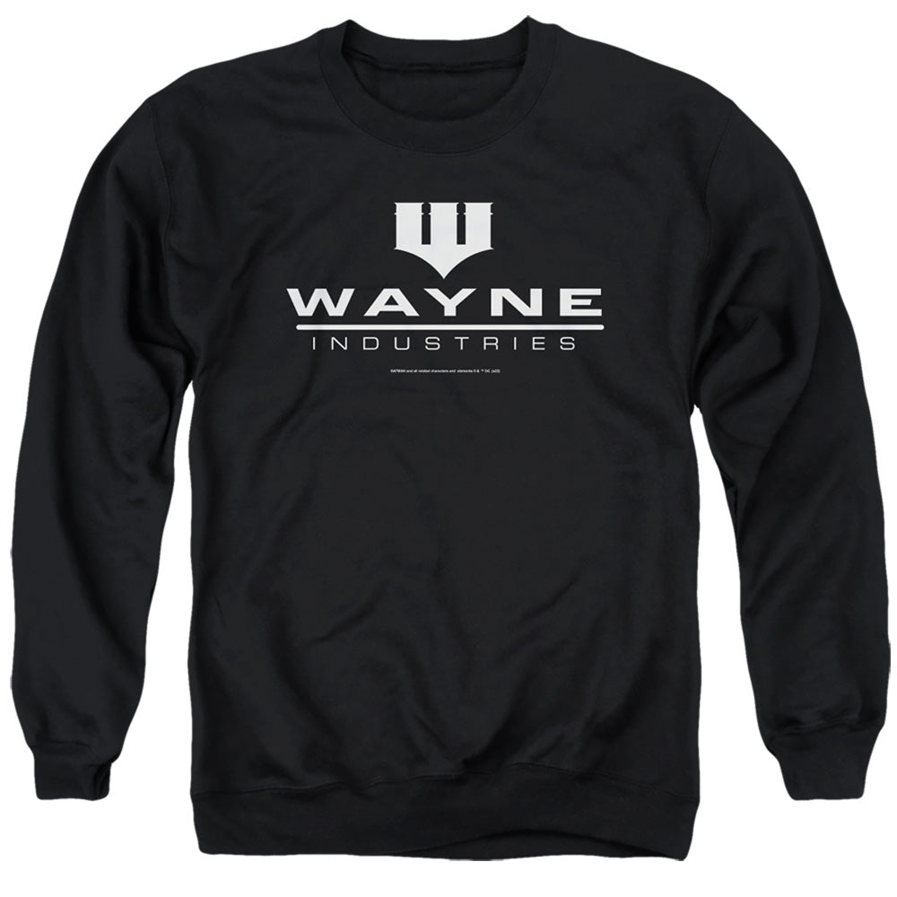 The Batman Wayne Logo on Black Crewneck Sweatshirt