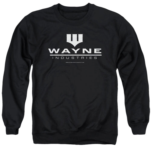 The Batman Wayne Logo on Black Crewneck Sweatshirt