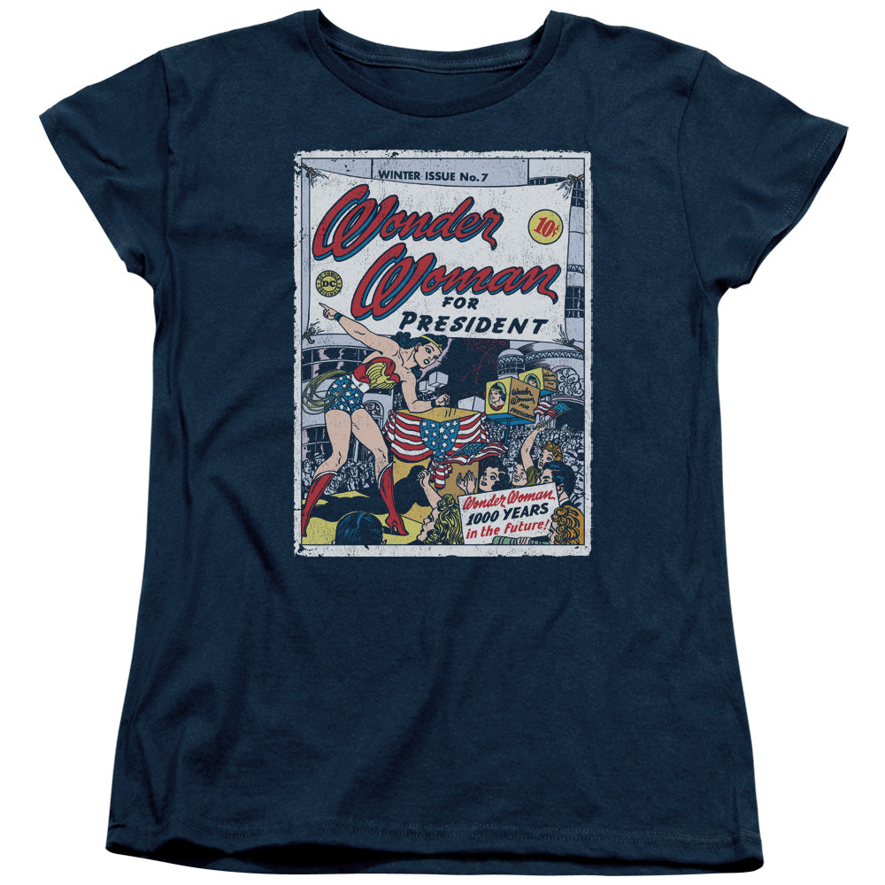 Wonder Woman Ww For President Womens T-Shirt