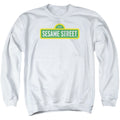 Sesame Street Logo White Crewneck Sweatshirt